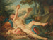 det liggende Bacchante-maleri, der spiller på cymbaler - Jean-Simon Berthélemy — visning af kunstværket