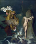 Angélique reddet af Ruggiero - Jean-Auguste-Dominique Ingres — visning af kunstværket