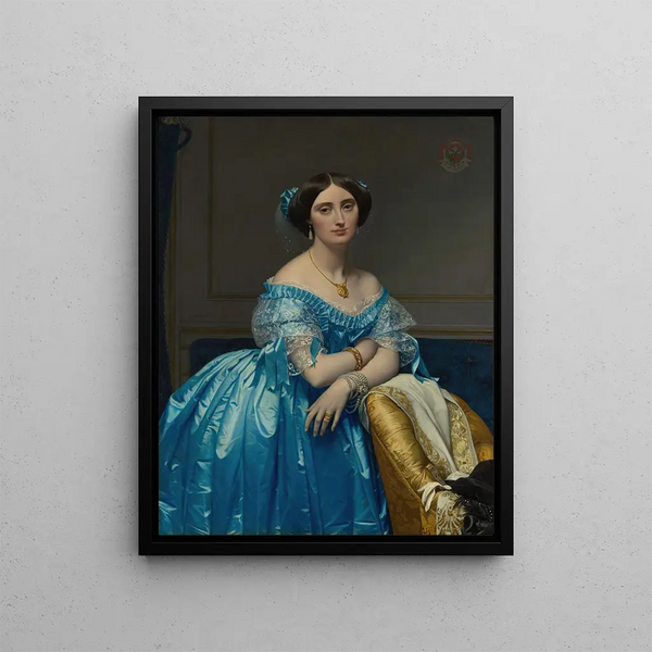 Joséphine-Éléonore-Marie-Pauline de Galard de Brassac de Béarn Princesse de Broglie - Jean-Auguste-Dominique Ingres — indrammet kunstværk på væggen