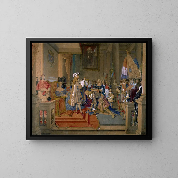Le maréchal de Berwick recevant la Toison d'or - Jean-Auguste-Dominique Ingres — indrammet kunstværk på væggen