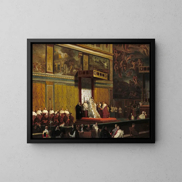 Le pape Pie VII dans la chapelle Sixtine - Jean-Auguste-Dominique Ingres — indrammet kunstværk på væggen