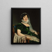 portræt af grevinde de Tournon - Jean-Auguste-Dominique Ingres — indrammet kunstværk på væggen