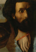 Esquisse af hovedet og hænderne af Sankt Johannes til Jesus, der giver Sankt Peter nøglerne til paradis - Jean-Auguste-Dominique Ingres — visning af kunstværket