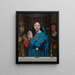 La Vierge adorant l'hostie - Jean-Auguste-Dominique Ingres — indrammet kunstværk på væggen