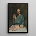 maleriet Jomfruen med den sovende Jesusbarn - Jean-Auguste-Dominique Ingres — indrammet kunstværk på væggen