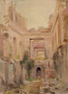Ruinerne af Château de Saint-Cloud, entréen - Jean Baptiste Edmond Allouard — visning af kunstværket
