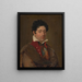 Portrait af en ung mand - Jean Baptiste Joseph Wicar — indrammet kunstværk på væggen