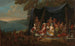 Fête champêtre med tyrkiske hofmænd under et telt - Jean-Baptiste Vanmour — visning af kunstværket