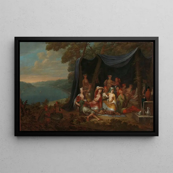 Jean Baptiste Vanmour - Fte champtre with Turkish Courtiers under a Tent.webp