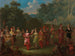 græske mænd og kvinder, der danser khorra - Jean-Baptiste Vanmour — visning af kunstværket