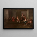 Le bain au harem - Jean-Baptiste Vanmour — indrammet kunstværk på væggen