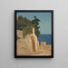 Vue de Capri - Jean Benner — indrammet kunstværk på væggen