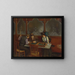 Ved caféen - Jean Béraud — indrammet kunstværk på væggen