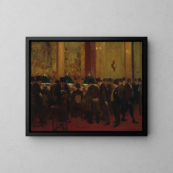 Au cercle - Jean Béraud — indrammet kunstværk på væggen