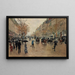 Boulevard Poissonnière i efteråret - Jean Béraud — indrammet kunstværk på væggen