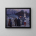 Tysk flagmaleri ved Invalides - Jean Béraud — indrammet kunstværk på væggen