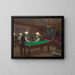 La Partie de billard - Jean Béraud — indrammet kunstværk på væggen