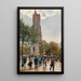 La Tour Saint-Jacques - Jean Béraud — indrammet kunstværk på væggen
