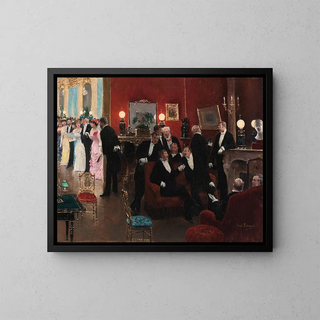 La réception - Jean Béraud — indrammet kunstværk på væggen