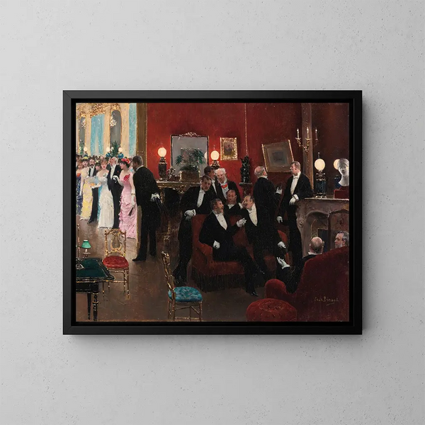 La réception - Jean Béraud — indrammet kunstværk på væggen
