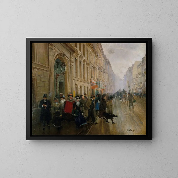 "La sortie du conservatoire" - Jean Béraud — indrammet kunstværk på væggen
