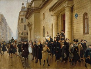 La sortie du lycée Condorcet - Jean Béraud — visning af kunstværket