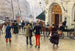 Le théâtre du Vaudeville - Jean Béraud — visning af kunstværket