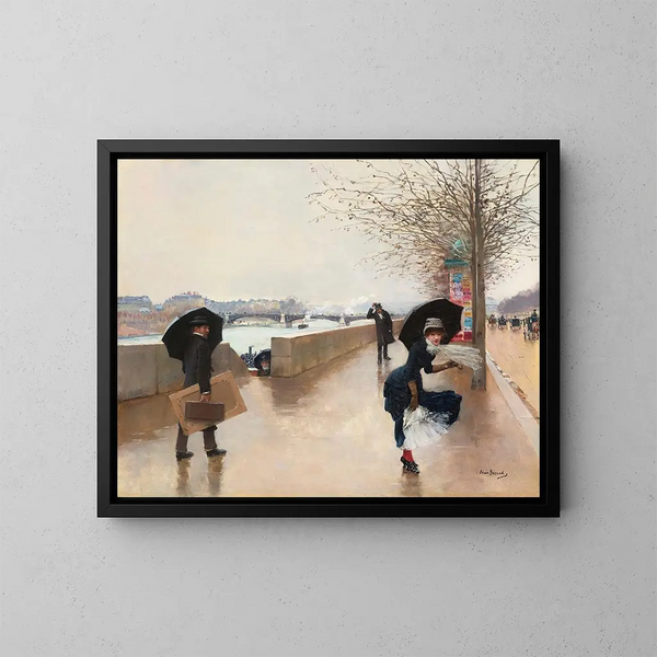 Le Vent - Jean Béraud — indrammet kunstværk på væggen