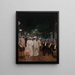 Les belles de nuit - Jean Béraud — indrammet kunstværk på væggen