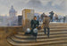 Modist på Pont des Arts - Jean Béraud — visning af kunstværket