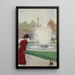 Parisisk maleri ved rundkørslen på Champs-Élysées - Jean Béraud — indrammet kunstværk på væggen