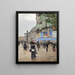 Paris rue du Havre - Jean Béraud — indrammet kunstværk på væggen