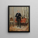 Portrait af Edmond Taigny 1828-1906 historiker og samler - Jean Béraud — indrammet kunstværk på væggen