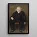 Portrait af Ernest Renan 1823-1892 filosof - Jean Béraud — indrammet kunstværk på væggen