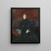 Portrait af Reine Bourdais - Jean Béraud — indrammet kunstværk på væggen