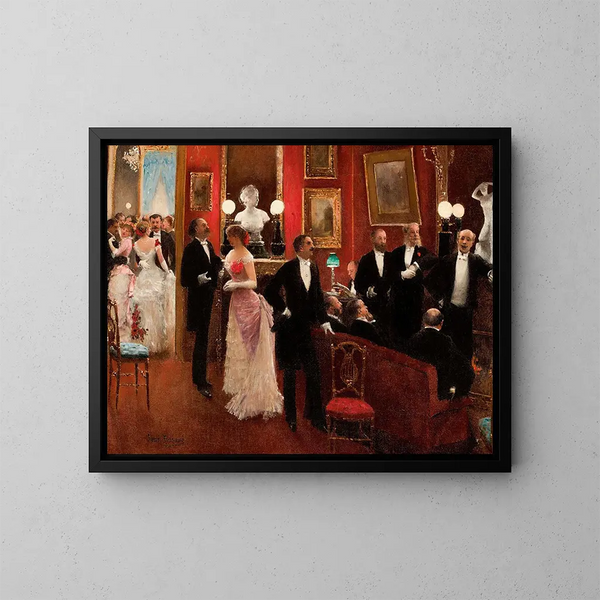 Scène du bal - Jean Béraud — indrammet kunstværk på væggen
