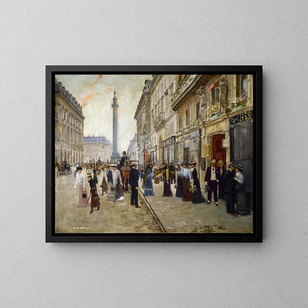 Sortie des ouvrières de la maison Paquin - Jean Béraud — indrammet kunstværk på væggen