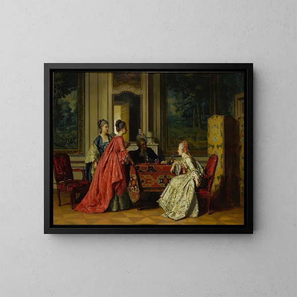 Les Échecs - Jean Carolus — indrammet kunstværk på væggen