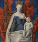 Madonna med barnet omgivet af engle - Jean Fouquet — visning af kunstværket