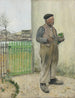 Bonhomme coming from painting his barrier - Jean François Raffaëlli — visning af kunstværket