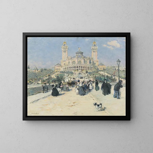 Le Trocadéro - Jean François Raffaëlli — indrammet kunstværk på væggen
