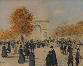 Les Champs-Élysées - Jean François Raffaëlli — visning af kunstværket