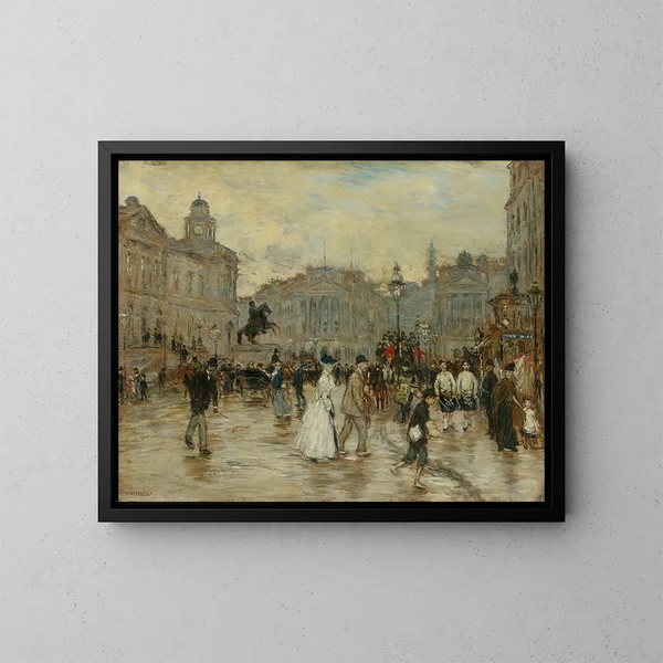 Rue des Princesses, Edinburgh - Jean François Raffaëlli — indrammet kunstværk på væggen