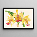 Cattleya aurea - Jean Jules Linden — indrammet kunstværk på væggen