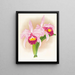 Cattleya Trianae var purpurata - Jean Jules Linden — indrammet kunstværk på væggen