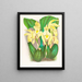 Lycaste costata - Jean Jules Linden — indrammet kunstværk på væggen