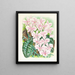 Phalaenopsis schilleriana - Jean Jules Linden — indrammet kunstværk på væggen