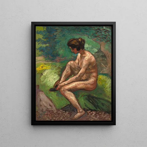 Jean Misceslas Peske - Nu au bord de la rivire.webp