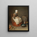 La femme de ménage - Jean Siméon Chardin — indrammet kunstværk på væggen