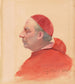 En kardinal i profil - Jehan Georges Vibert — visning af kunstværket